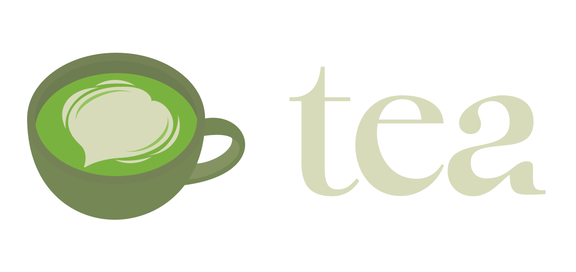 The logo for the Tea chat app