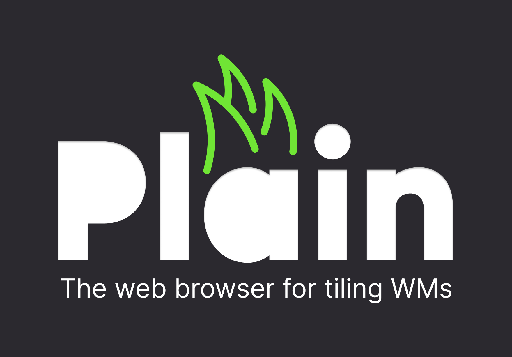 The logo for Plain, a web browser concept